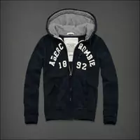 hommes veste hoodie abercrombie & fitch 2013 classic x-8051 saphir